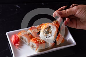 Japanese sushi dish