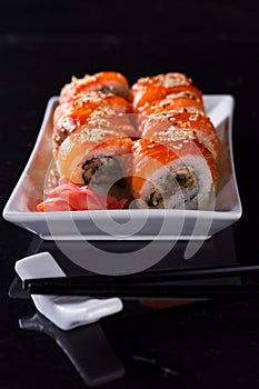 Japanese sushi dish