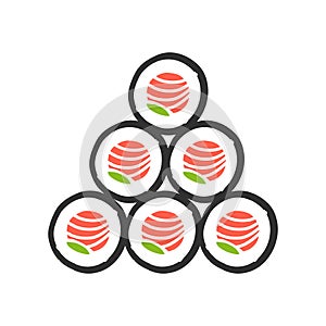 Japanese sushi logo