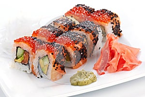 Japanese sushi rolls.