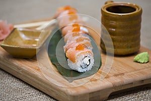 Japanese sushi rolls