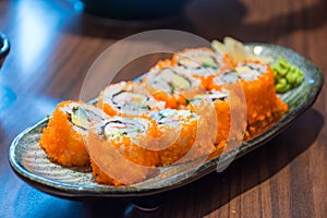 Japanese sushi rolls