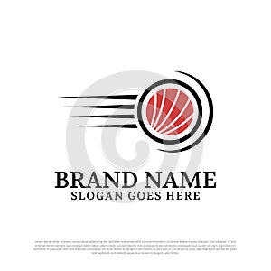 Japanese Sushi Seafood delivery logo design inspiration, can use food and drink shop brand template