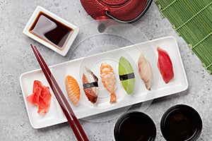 Japanese sushi set