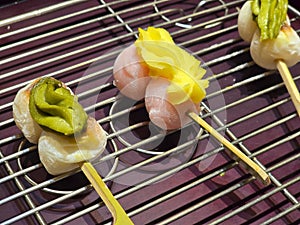 Japanese sweet dumplings, Dango.