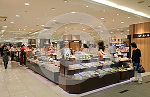 Japanese sweet shop department store Kanazawa Japan