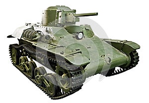 Japanese tankette Type 97 Light armored car Te-Ke isolated white