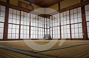 Japanese tatami mats and sliding doors