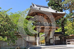 Japanese Tea Garden Entrance Gate in Golden Gate Park, San Francisco, California