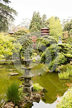 The Japanese Tea Garden in Golden Gate Park in San Francisco