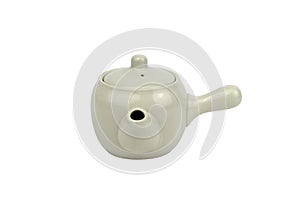 Japanese teapot Isolated white background