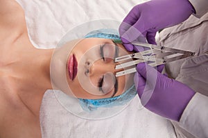 Japanese technique of drawing eyebrows