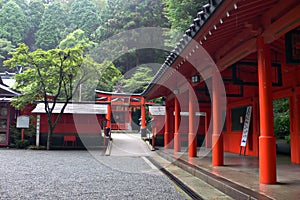 Japanese temple inner yard