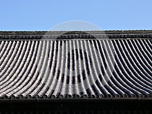 Japanese temple roof background