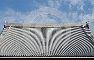 Japanese temple roof, Senso-Ji temple, Asakusa