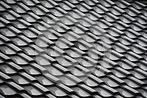 Japanese temple roof tiles