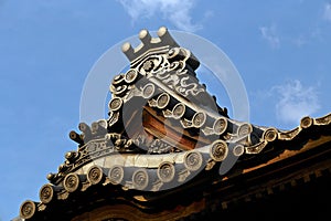 Japanese tile roof