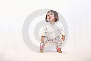 Japanese toddling girl