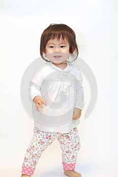 Japanese toddling girl