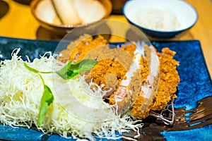 Japanese Tonkatsu deep-fried pork cutlet