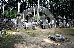 Japanese tourism. Tomb of Japan\'s great swordsman Yagyu clan.
