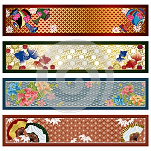 Japanese traditional banners