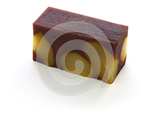 Japanese traditional confection, kuri mushi yokan photo