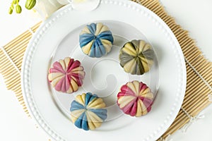 Japanese traditional confectionery cake wagashi