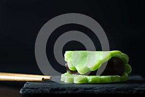 Japanese traditional confectionery wagashi