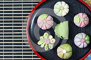 Japanese traditional confectionery wagashi