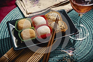 Japanese Traditional Dessert Mochi