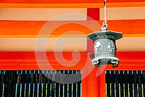 Japanese traditional lantern at Heian Shrine in Kyoto, Japan
