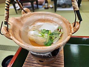Japanese traditional little nabe hotpot