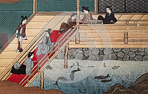 Japanese traditional painting art Ukiyo-e prints