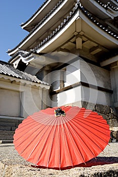 Japanese traditional red umbrella