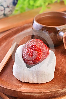 Japanese traditional sweets, Strawberry Daifuku photo