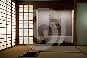 Japanese traditional tea room interior - minimal design, nobody