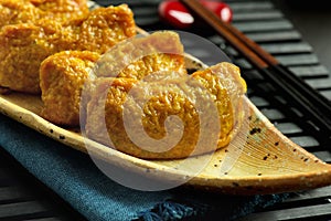 Japanese traditional type of sushi Inari-zushi