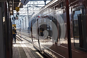 Japanese Train station Takeo-onsen eki