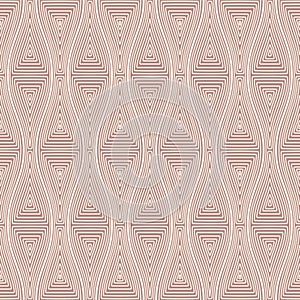 Japanese Tribal Curl Zigzag Vector Seamless Pattern