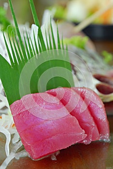 japanese tuna sashimi - maguro