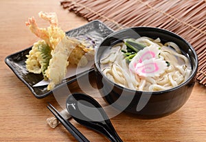 Japanese Udon noodles photo