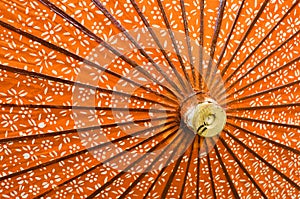 Japanese umbrella close-up