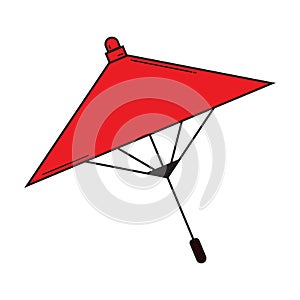 japanese umbrella. Vector illustration decorative design