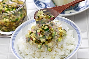 Japanese vegan cuisine, Dashi is Japanese chopped vegetable salad