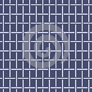Japanese Weave Square Vector Seamless Pattern