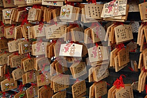 Japanese wishing plaques Ema