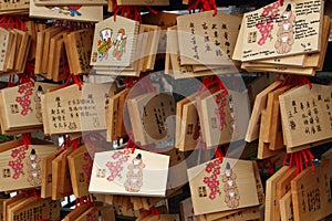 Japanese wishing plaques Ema