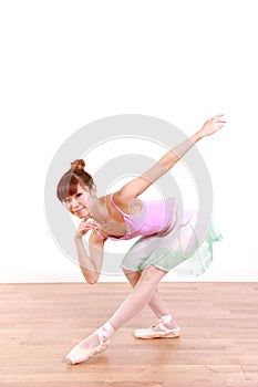 Japanese woman dances ballet