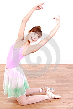 Japanese woman dances ballet